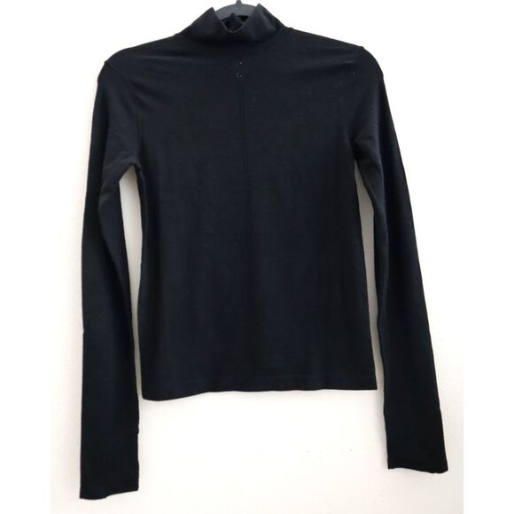Athleta 853964-04 Women's Sz XS Black Ascent Seamless Turtleneck L/S Top - Picture 1 of 10